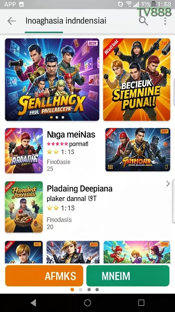 Cuplikan layar ZARA4D — menu navigasi